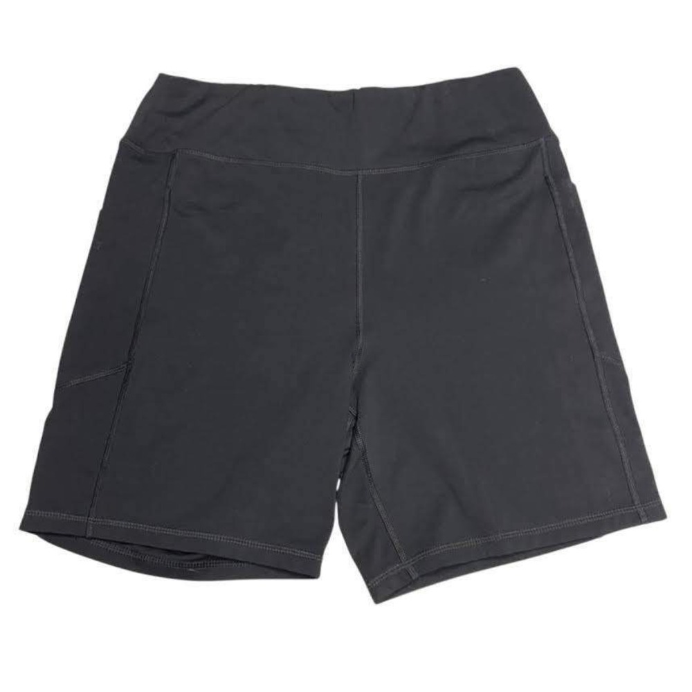American Eagle Black The Everything Pocket 7" Inseam Bike Shorts - Picture 1 of 4